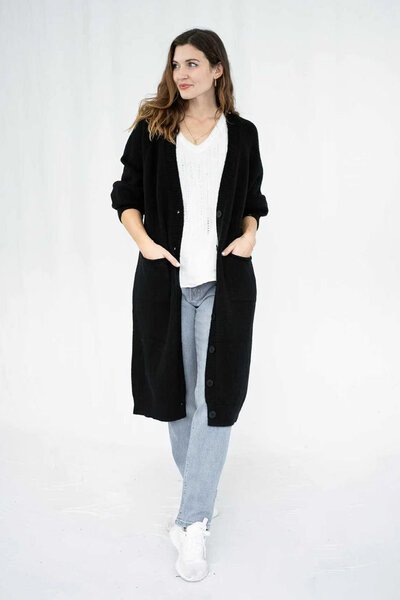 QQ Fashion Long Knit Coat -22.5.26-Hello Cyril.