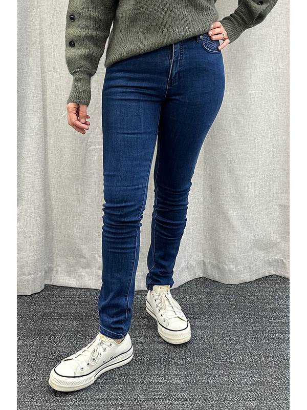 Vassalli Reign Skinny Basket Weave Jean