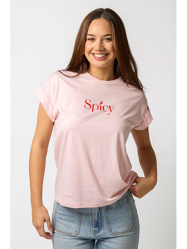 Stella + Gemma Cuff Sleeve T-Shirt Spicy