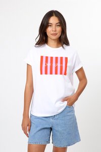 Stella + Gemma Soho Cuff Tee Candy Stripes