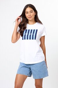 Stella + Gemma Soho Cuff Tee Sea Stripes
