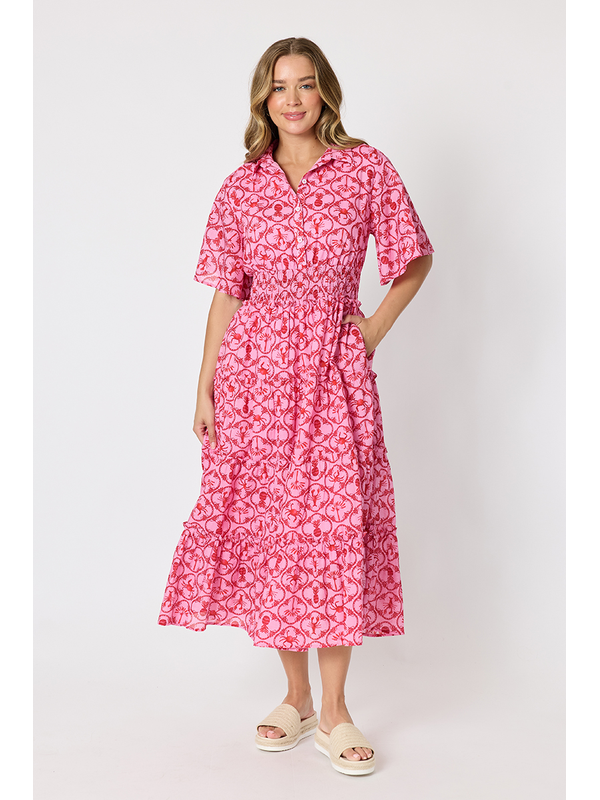 Threadz Laguna Beach Print Dress