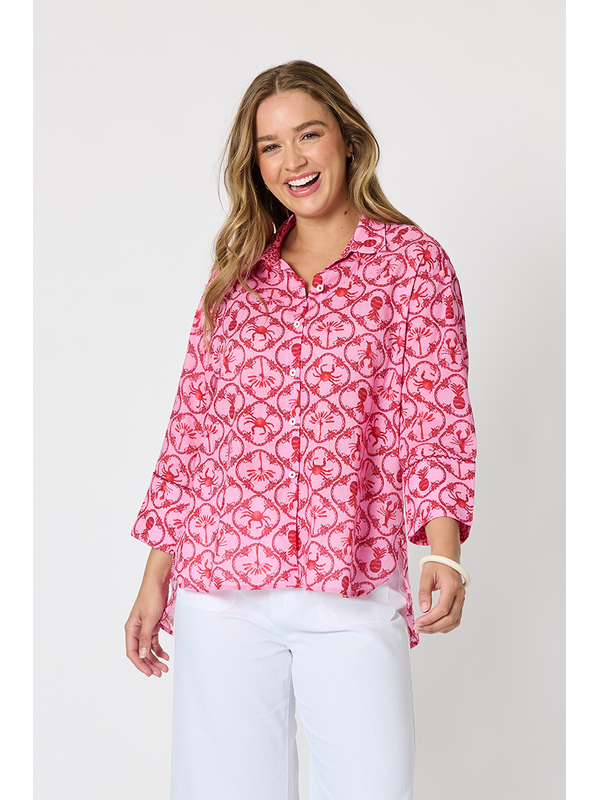 Threadz Laguna Beach Print Shirt 