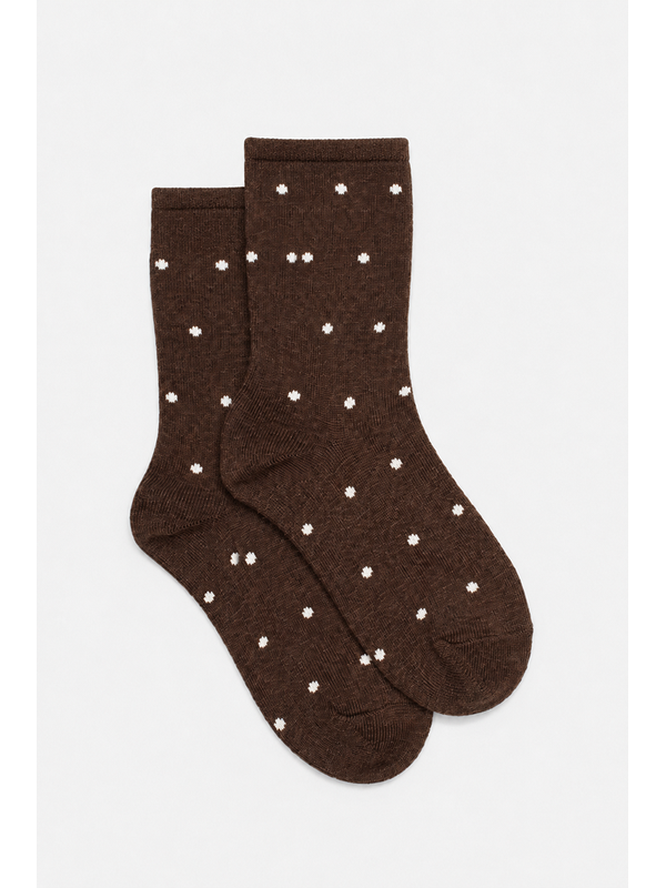 Antler Cocoa Spot Sock