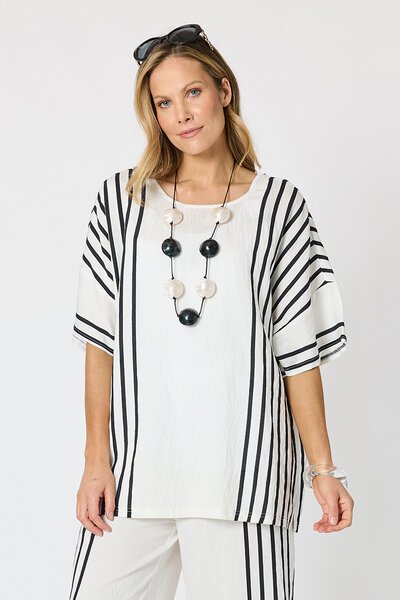 Clarity Sevilla Stripe Top -shop-by-style-Hello Cyril.