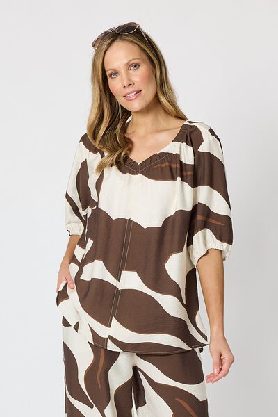 Clarity Bay Leaf Print Top-7.9.26-Hello Cyril.