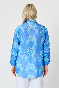 Gordon Smith Blue Lagoon Print Shirt