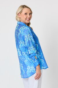 Gordon Smith Blue Lagoon Print Shirt