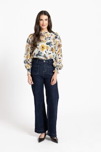 Leila + Luca Golden Bloom Havana Top