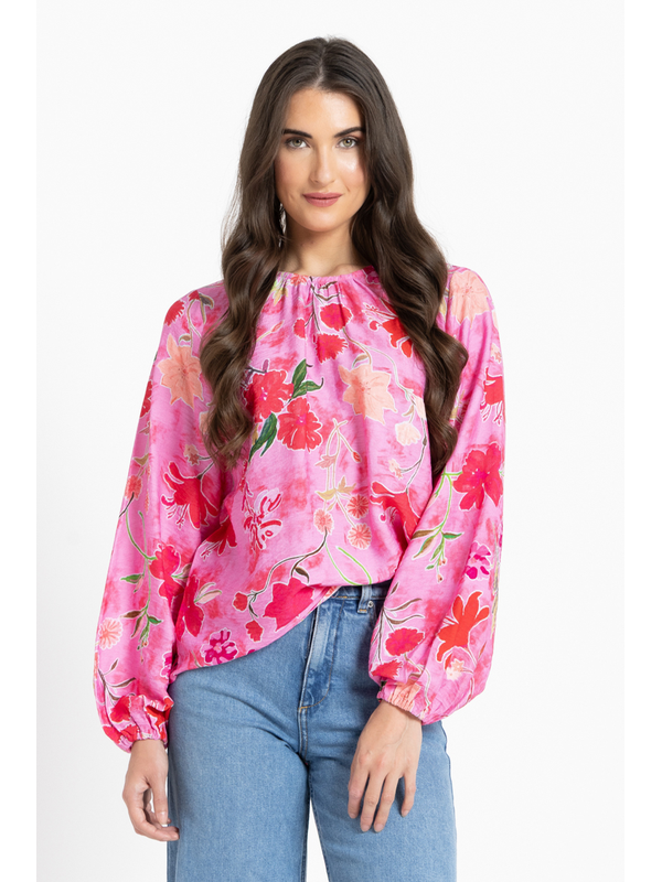Leila + Luca Magenta Magic Reliable Top