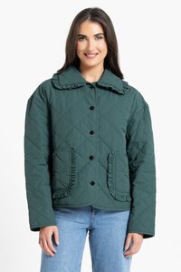 Leila + Luca Moss Frilled Jacket