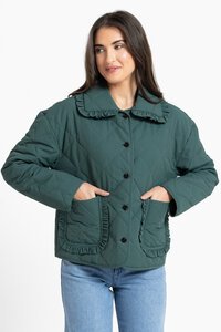 Leila + Luca Moss Frilled Jacket