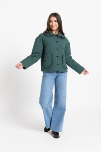 Leila + Luca Moss Frilled Jacket