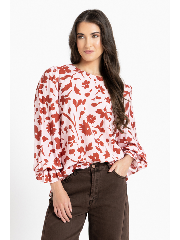 Seeking Lola Plum Petal Patti Top