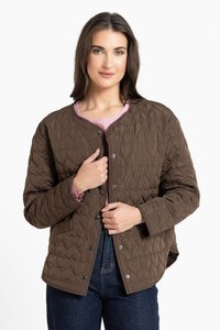 Seeking Lola Choc Heart Montreal Quilted Jacket