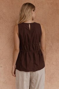 Sass Elin Gathered Tie Top