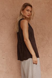 Sass Elin Gathered Tie Top