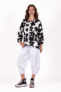 Deeanne Hobbs Max Inkblot Floral Noir Sweatshirt 