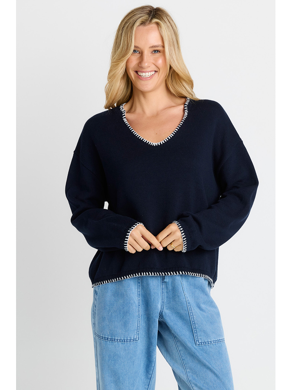 Betty Basics Ascot Stitch Sweater