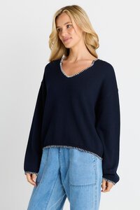 Betty Basics Ascot Stitch Sweater