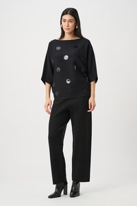 Joseph Ribkoff Boxy Embroidered Sweater