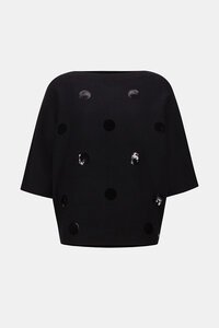 Joseph Ribkoff Boxy Embroidered Sweater