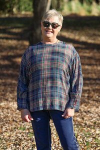 Seduce Brynn Classic Plaid Top