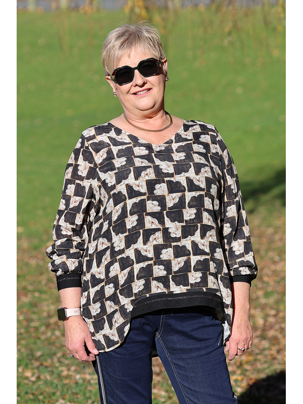 Seduce Nova Golden Grid Top