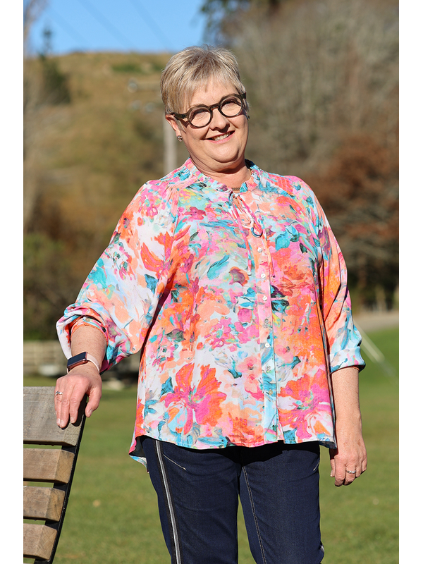 Seduce Eleanor Paintburst Top