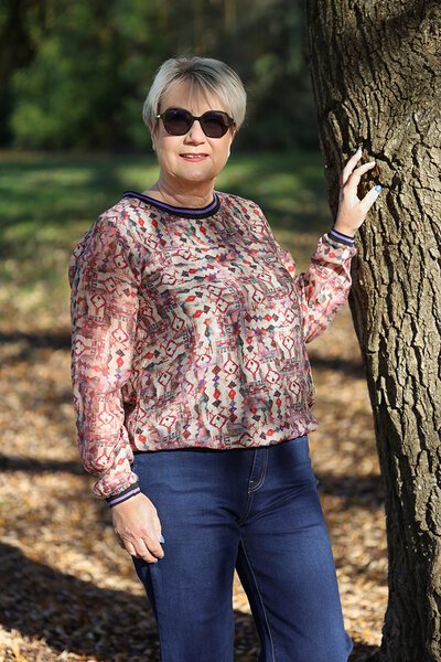 Memo Sheer Sleeve Rib Detail Top-shop-by-style-Hello Cyril.