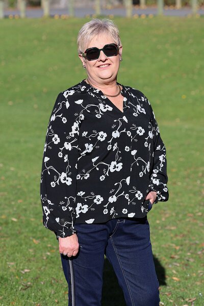 Foil Elasticated Cuff Blouse-shop-by-style-Hello Cyril.