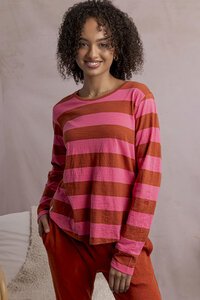 Elm Spritz Stripe LS Tee