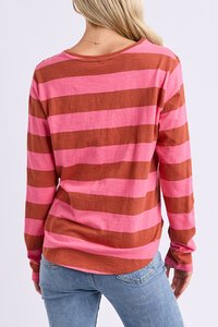 Elm Spritz Stripe LS Tee