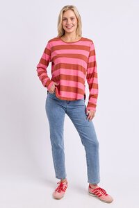 Elm Spritz Stripe LS Tee