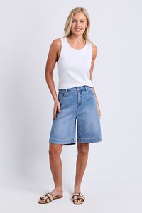 Elm Birdie Long Denim Short