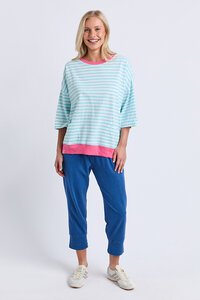 Elm Mazie Stripe Ringer Sweat