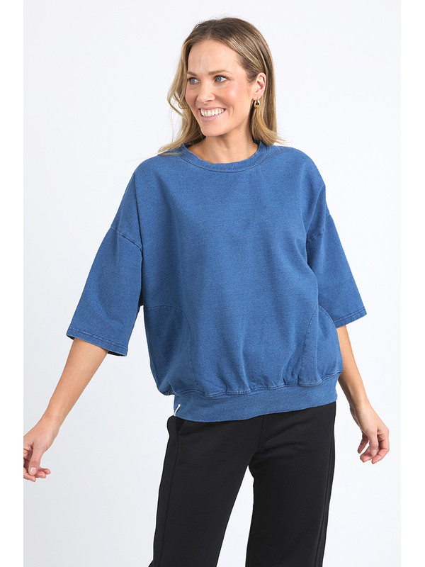 Elm Mazie Denim Look Sweat