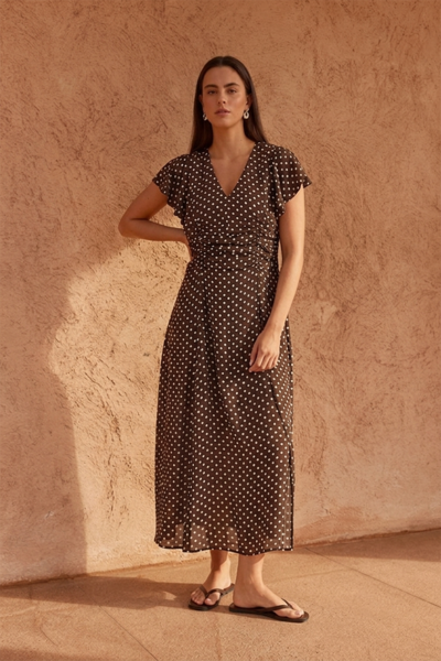 Sass Elba Ruched Waist Dress-hc-new-Hello Cyril.