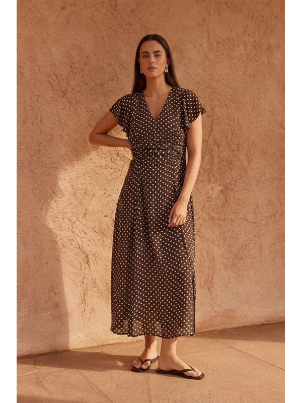 Sass Elba Ruched Waist Dress