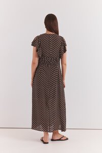 Sass Elba Ruched Waist Dress