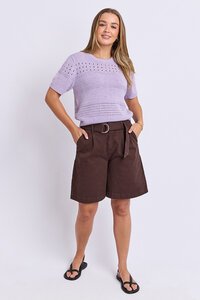 Foxwood Sable Knit Top