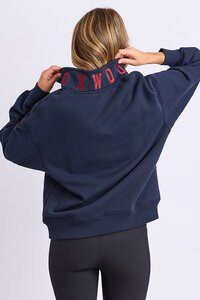 Foxwood College Contrast Zip Crew