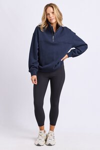 Foxwood College Contrast Zip Crew