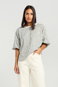 Et Alia Aroha Pine Check Top