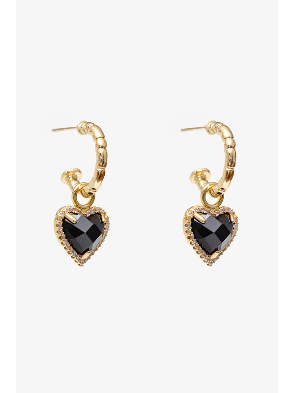 Antler Twilight Heart Earring