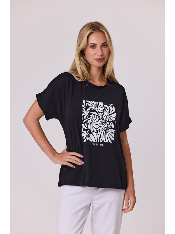 Classified Pearl Flower Lace Tee