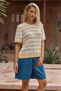 Sass Jules Stripe Tee