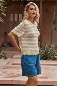 Sass Jules Stripe Tee