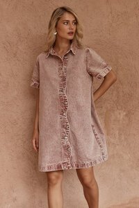 Sass Pepe Wave Denim Dress