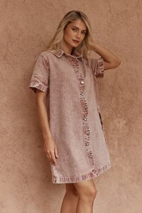 Sass Pepe Wave Denim Dress
